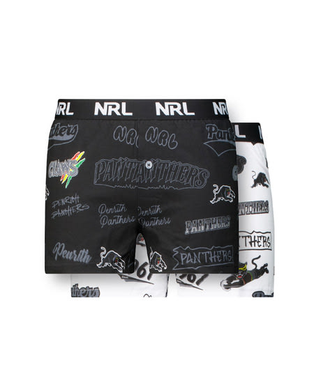 Panthers NRL Youth Boxer Short 2 Pack Panthers NRL Youth Boxer Short 2 Pack