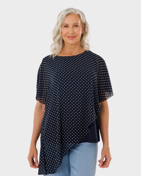 Womens Overlay Top Womens Overlay Top