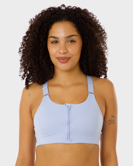 Zip Front Racer Back Sport Crop Zip Front Racer Back Sport Crop