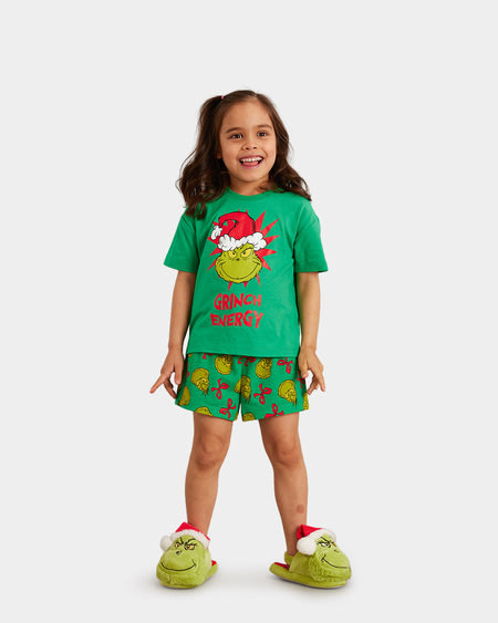 Girls 2-7 The Grinch Pj Set Girls 2-7 The Grinch Pj Set