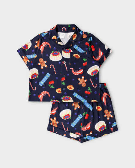 Boys 2-7 Premium Christmas Food Pj Set Boys 2-7 Premium Christmas Food Pj Set
