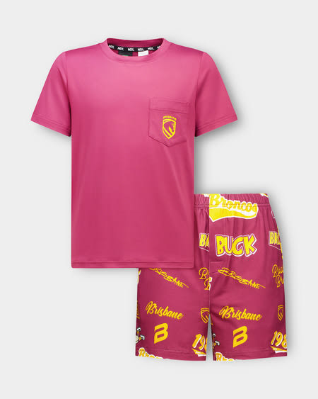 Broncos NRL Youth Pyjama Set Broncos NRL Youth Pyjama Set