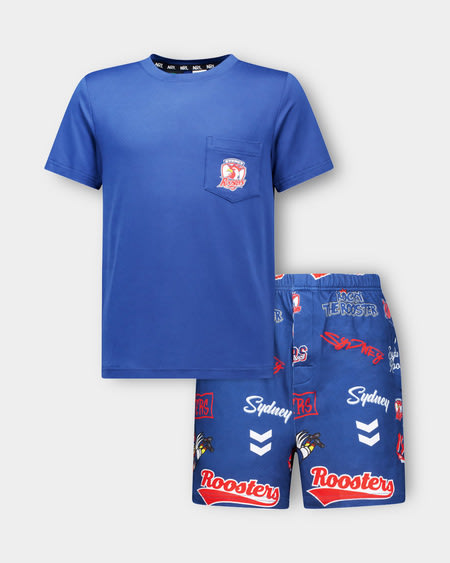 Roosters NRL Youth Pyjama Set Roosters NRL Youth Pyjama Set