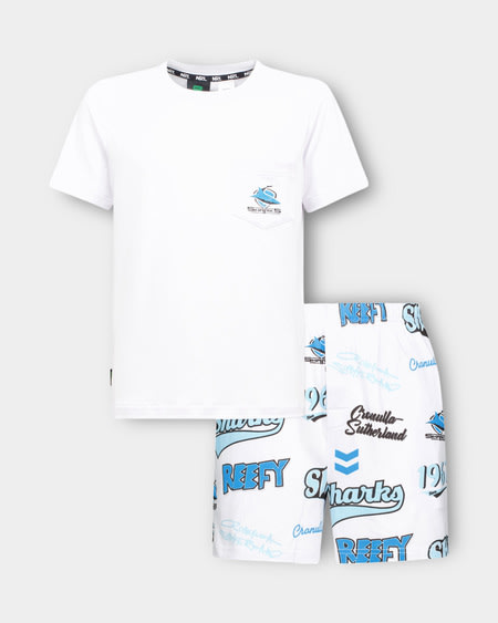 Sharks NRL Youth Pyjama Set Sharks NRL Youth Pyjama Set