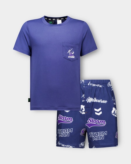 Storm NRL Youth Pyjama Set Storm NRL Youth Pyjama Set
