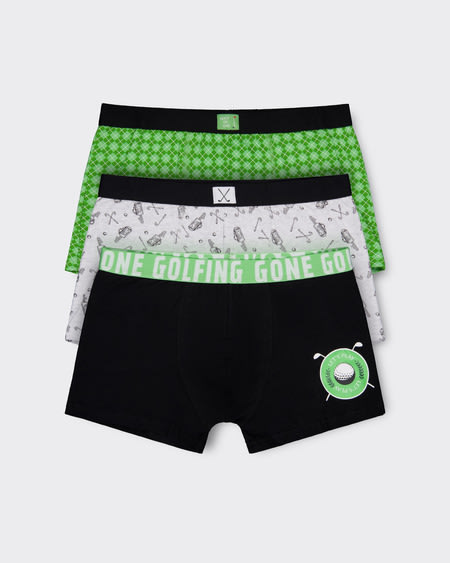 Mens 3 Pack Fitted Trunk Mens 3 Pack Fitted Trunk