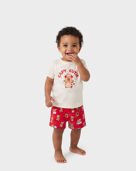 Baby Christmas Capybara Knit Pyjamas Baby Christmas Capybara Knit Pyjamas