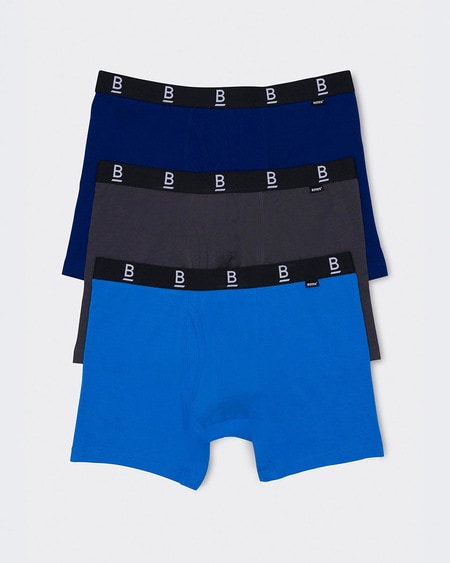 B For Bonds Mens 3 Pack Trunk B For Bonds Mens 3 Pack Trunk