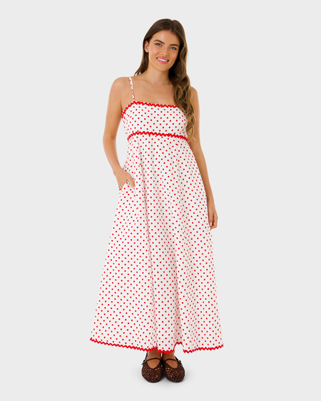 Womens Spot Maxi Dress Womens Spot Maxi Dress
