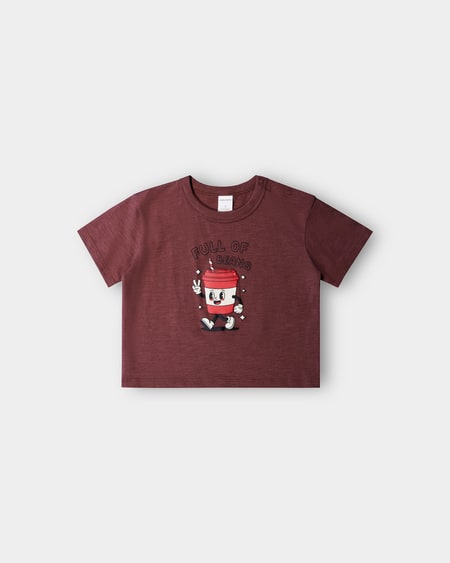 Baby Oversized Tee With Front And Back Puff Print Baby Oversized Tee With Front And Back Puff Print