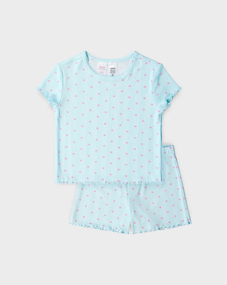 Girls 2-7 Pointelle Pyjama Girls 2-7 Pointelle Pyjama