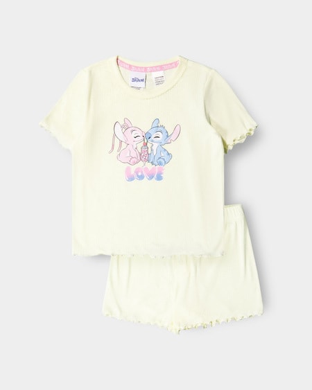Girls 2-7 Stitch Pointelle Pyjama Girls 2-7 Stitch Pointelle Pyjama