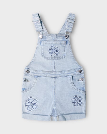 Toddler Girls Denim Shortall Toddler Girls Denim Shortall