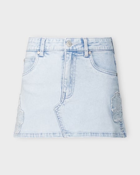 Gr Applique Denim Skirt Gr Applique Denim Skirt