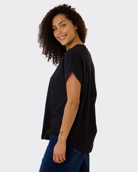 Womens Longline Printed Tee Womens Longline Printed Tee