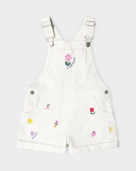 Toddler Girls Denim Shortall Toddler Girls Denim Shortall