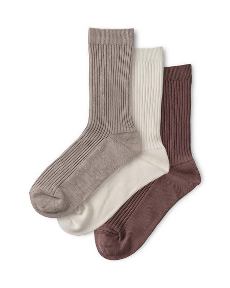 3 Pack Fine Rib Crew Sock 3 Pack Fine Rib Crew Sock