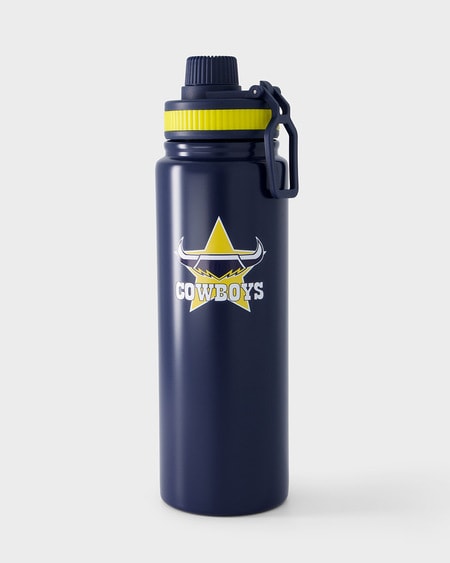 Cowboys NRL Stainless Steel Water Bottle Cowboys NRL Stainless Steel Water Bottle