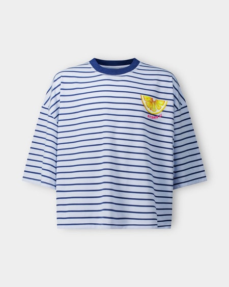 Girls Oversized Stripe Tee Girls Oversized Stripe Tee