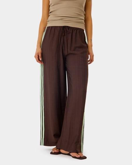 Womens Wide Leg Tie Waist Pant Womens Wide Leg Tie Waist Pant