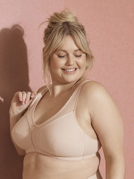 FULLER FIGURE CLARE COTTON WIREFREE BRA FULLER FIGURE CLARE COTTON WIREFREE BRA